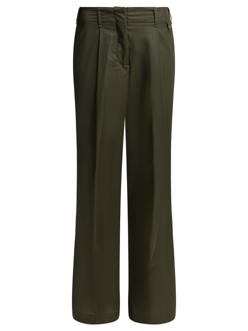 Herno Wool tailored pants - Green