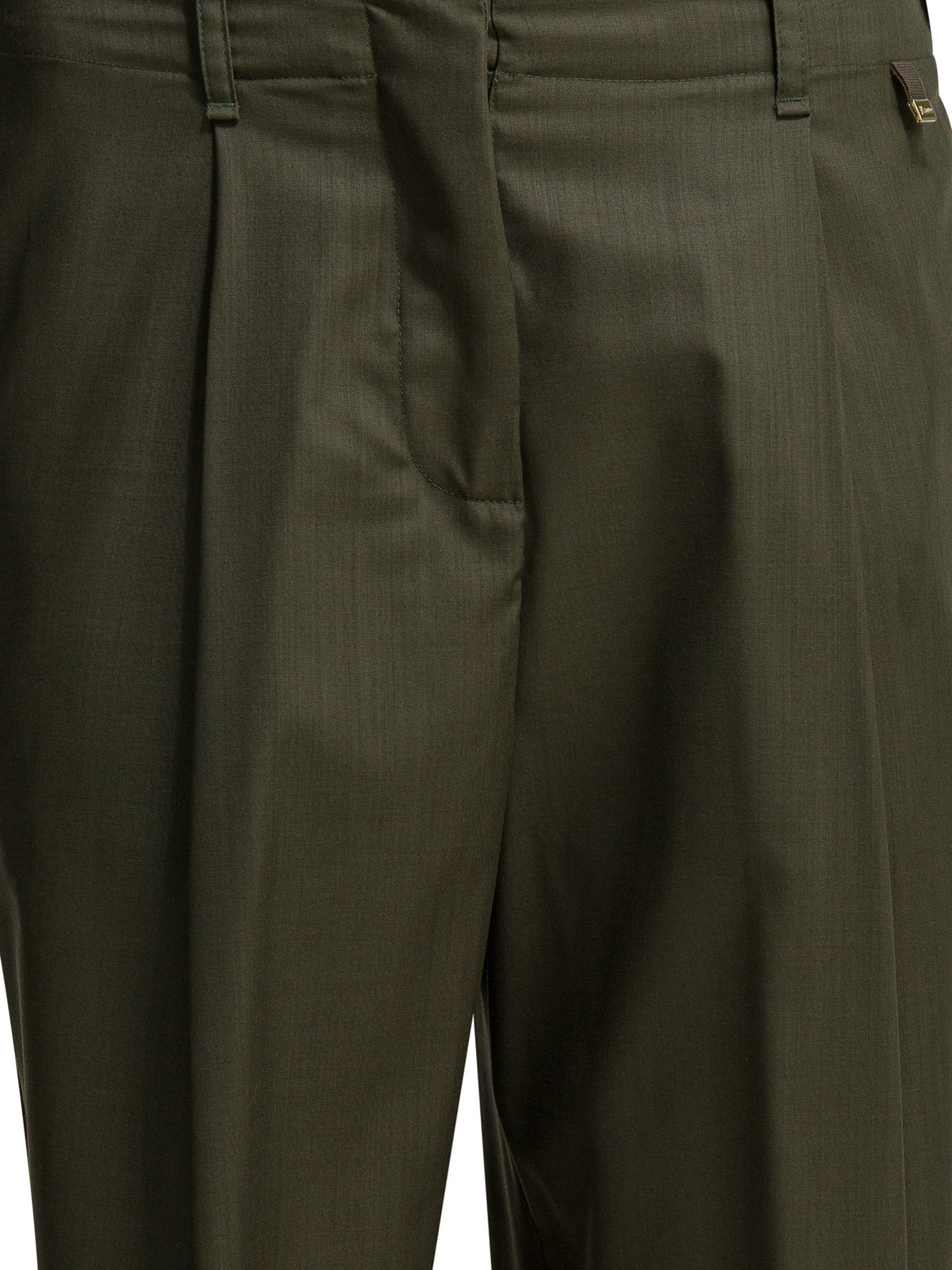 Herno Wool tailored pants - Green