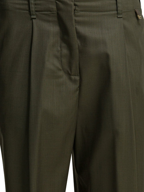Herno Wool tailored pants - Green