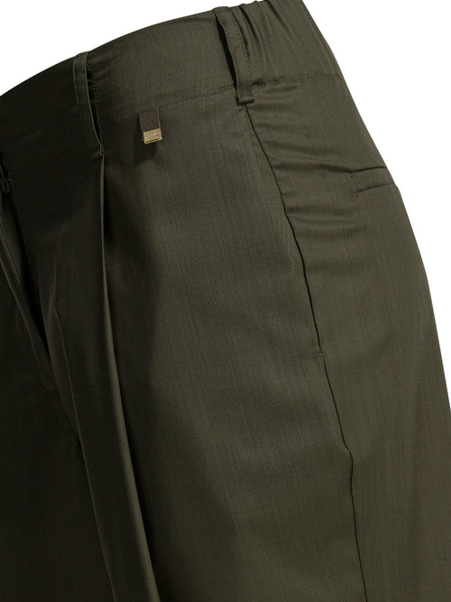 Herno Wool tailored pants - Green