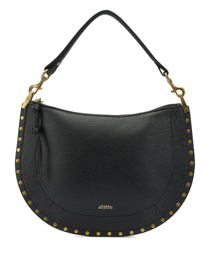 Isabel Marant "Oskan Soft Zip" Medium Shoulder Bag - Black