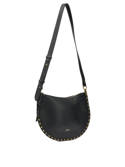 Isabel Marant "Oskan Soft Zip" Medium Shoulder Bag - Black