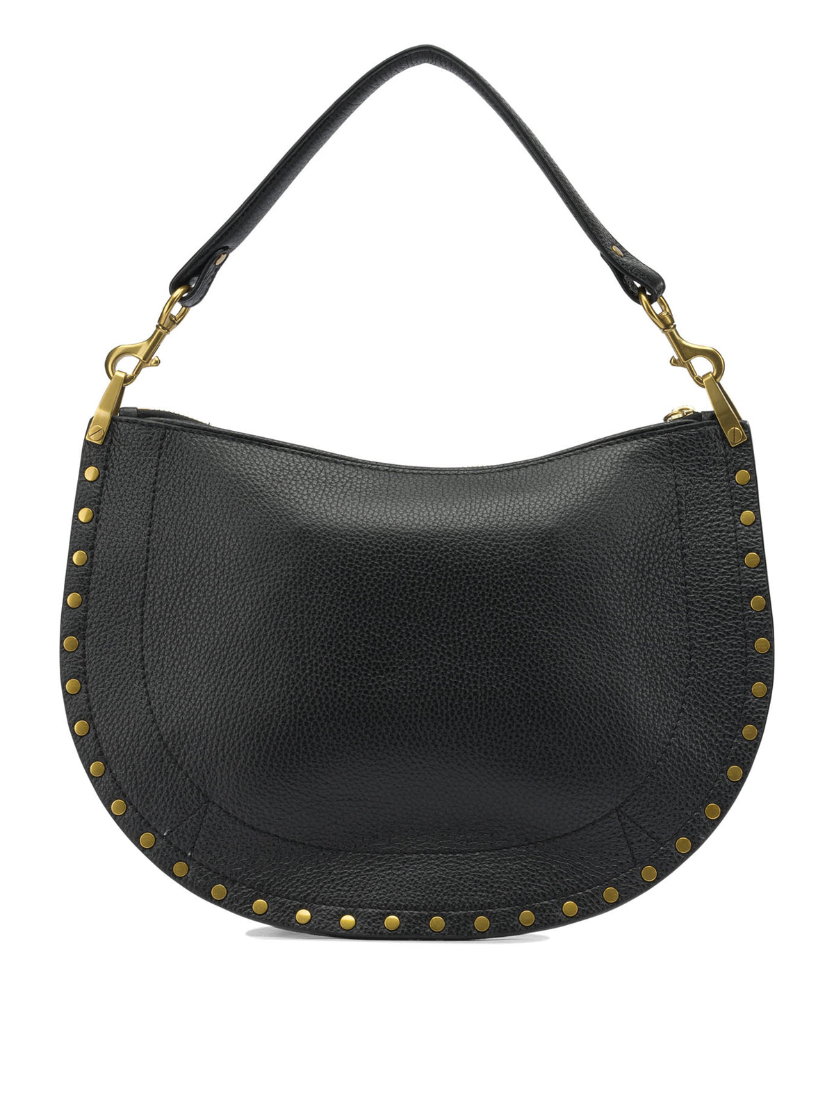 Isabel Marant "Oskan Soft Zip" Medium Shoulder Bag - Black