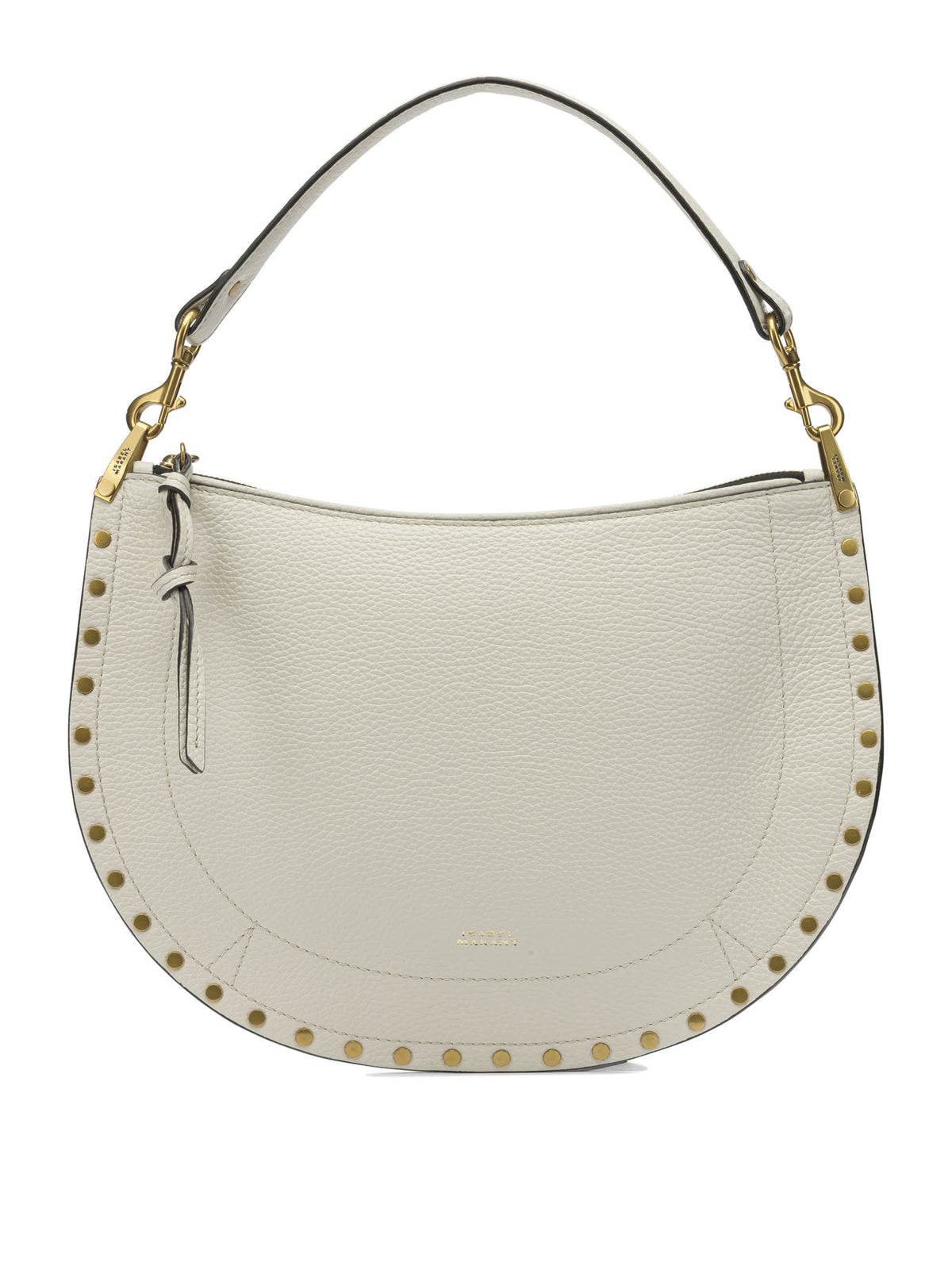 Isabel Marant "Oskan Soft Zip" Medium Shoulder Bag - White