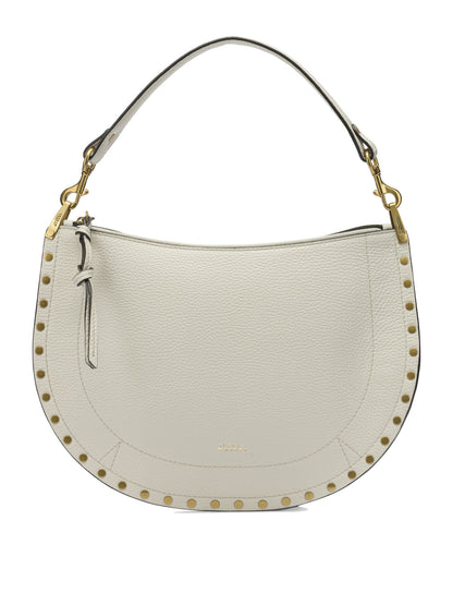 Isabel Marant "Oskan Soft Zip" Medium Shoulder Bag - White