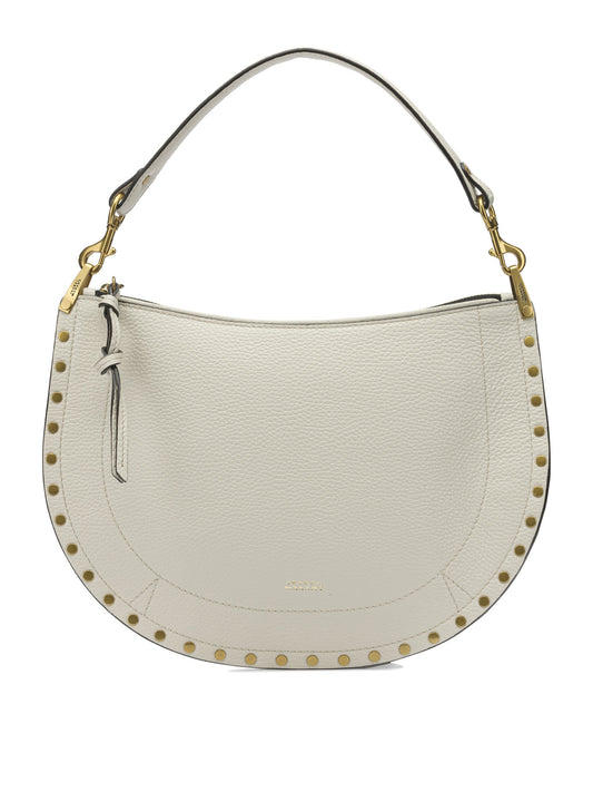 Isabel Marant "Oskan Soft Zip" Medium Shoulder Bag - White