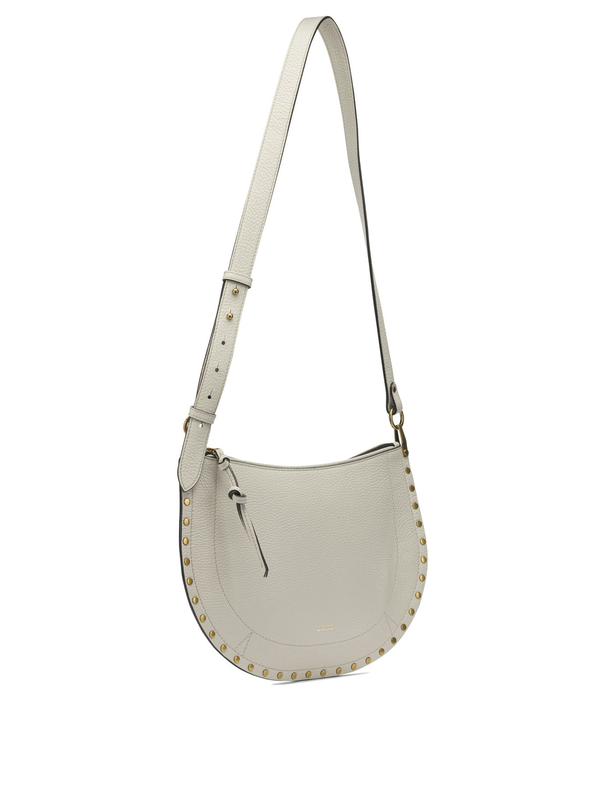 Isabel Marant "Oskan Soft Zip" Medium Shoulder Bag - White