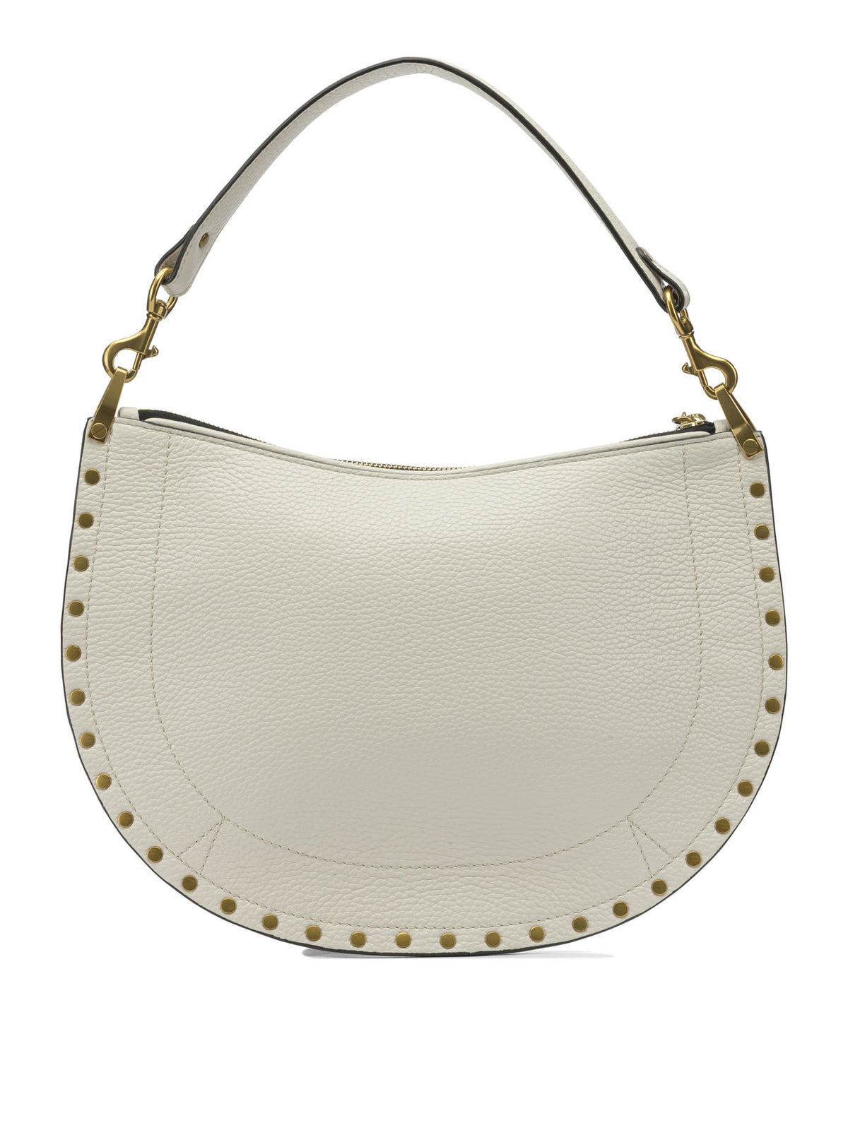 Isabel Marant "Oskan Soft Zip" Medium Shoulder Bag - White