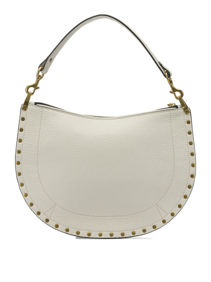 Isabel Marant "Oskan Soft Zip" Medium Shoulder Bag - White