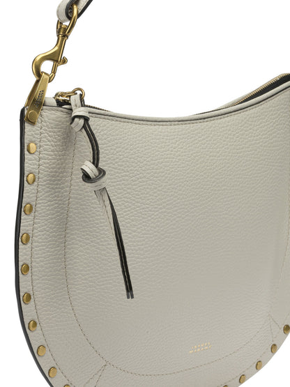 Isabel Marant "Oskan Soft Zip" Medium Shoulder Bag - White
