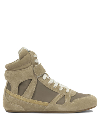 Isabel Marant "Senny High" High Sneakers - Beige