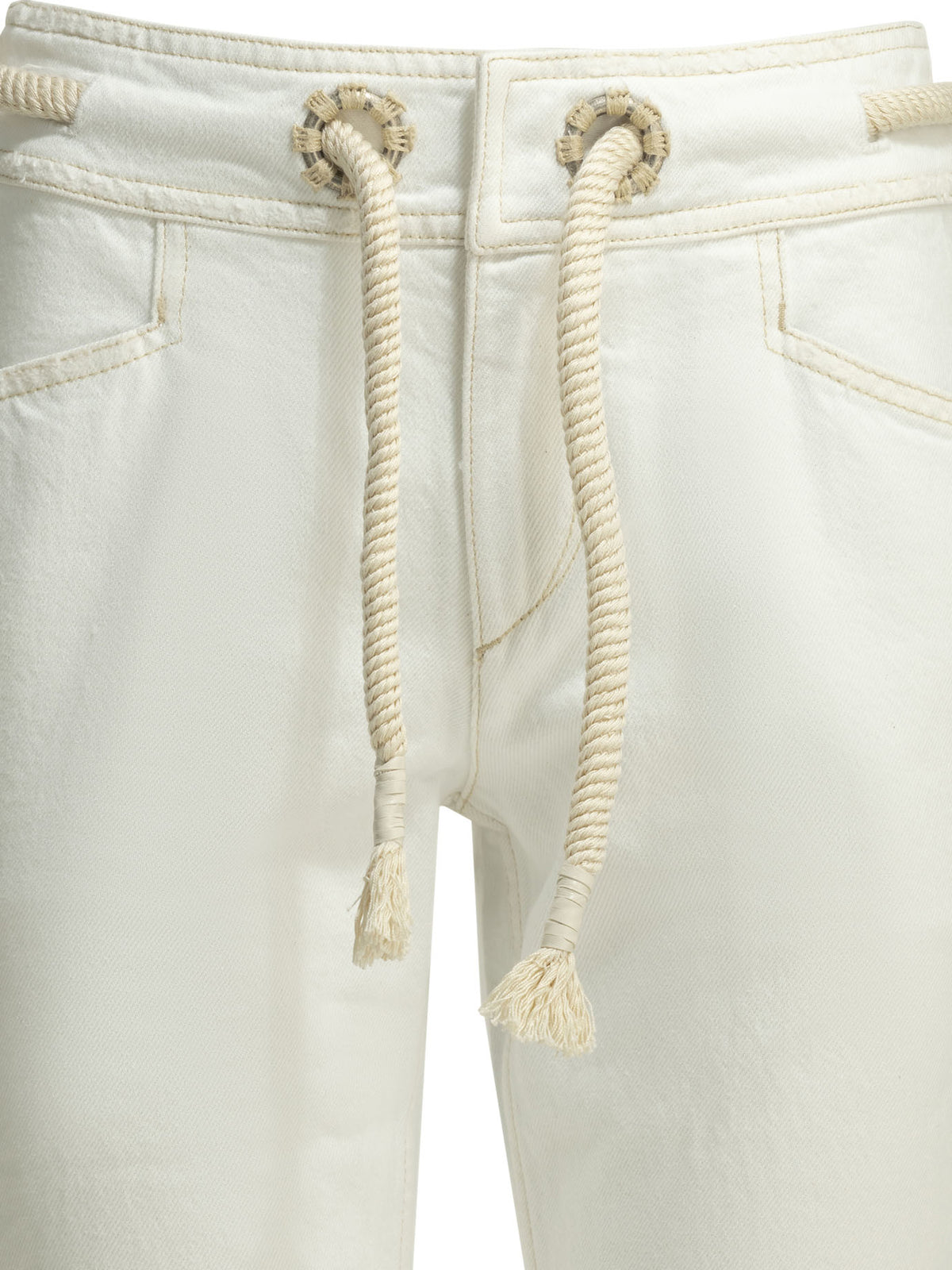 Isabel Marant "Alison" Straight-leg jeans - White