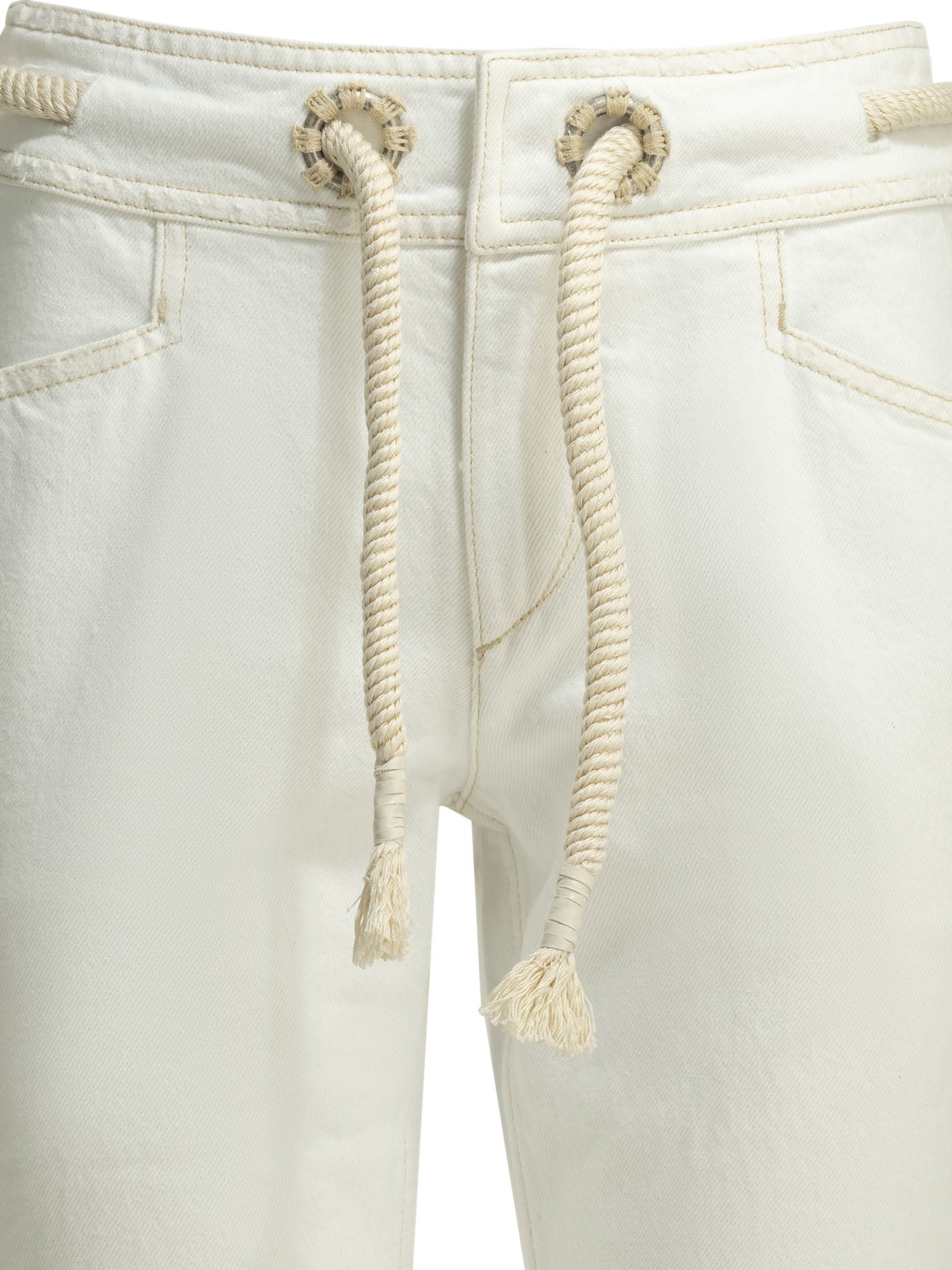 Isabel Marant "Alison" Straight-leg jeans - White