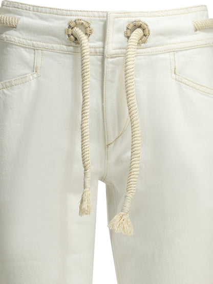 Isabel Marant "Alison" Straight-leg jeans - White