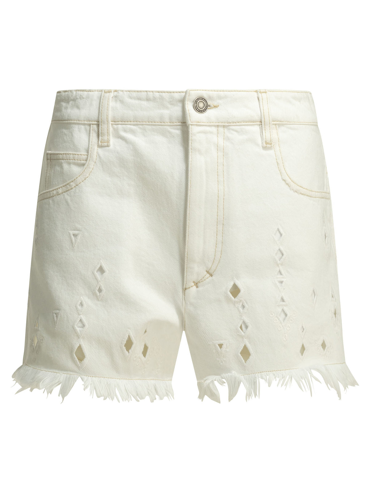 Isabel Marant "Aecia" Five-pocket shorts - White