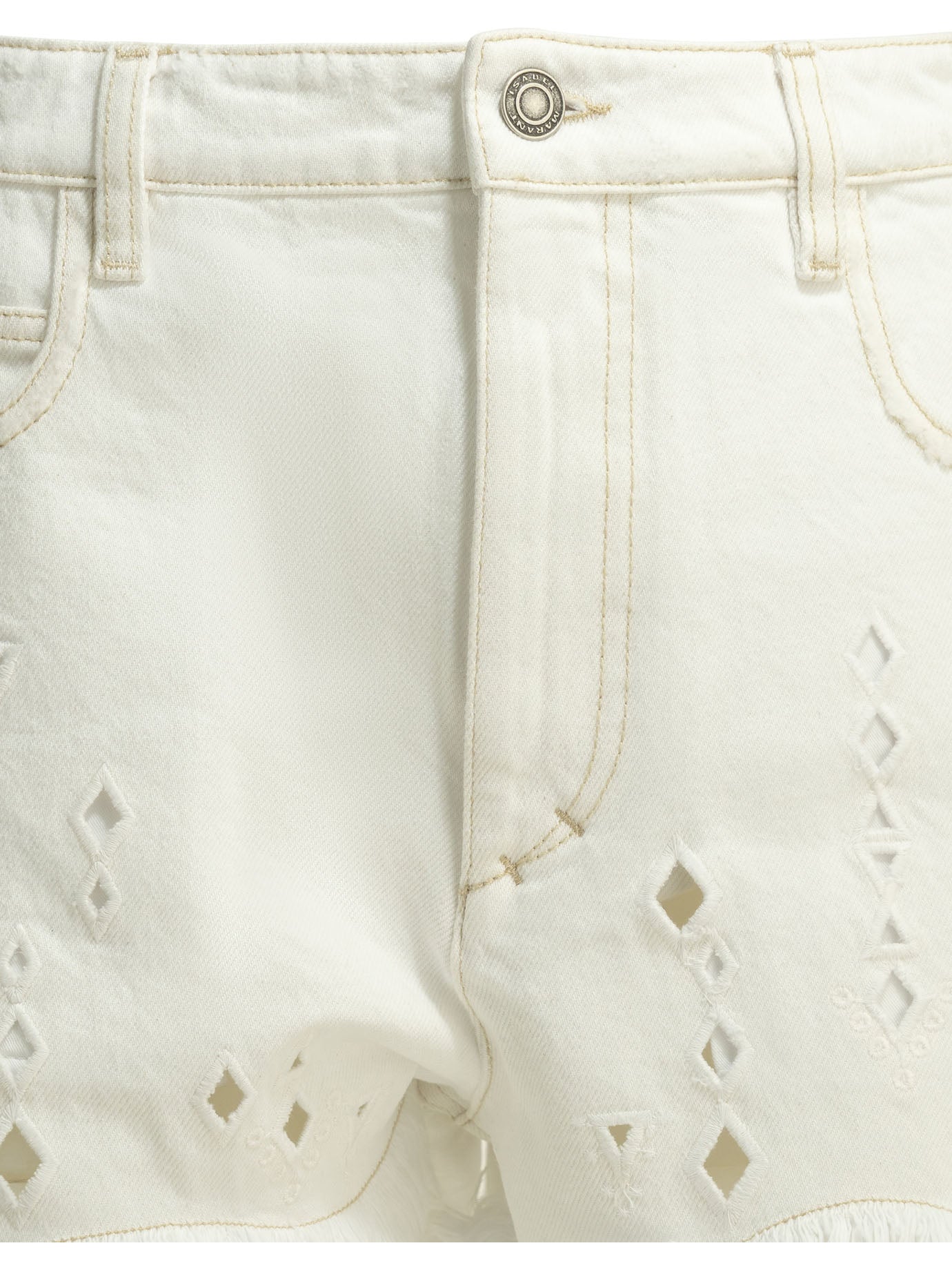 Isabel Marant "Aecia" Five-pocket shorts - White