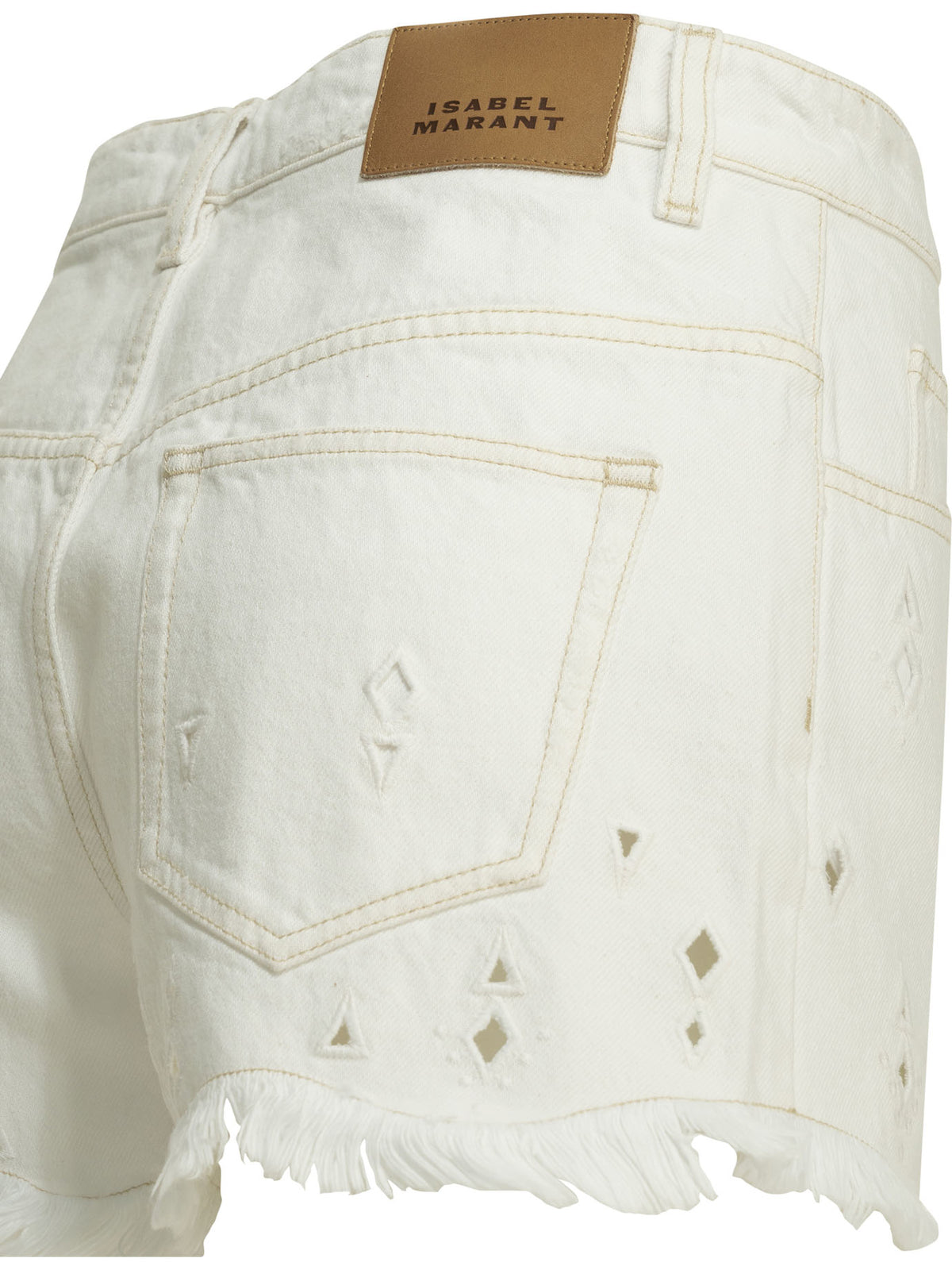 Isabel Marant "Aecia" Five-pocket shorts - White