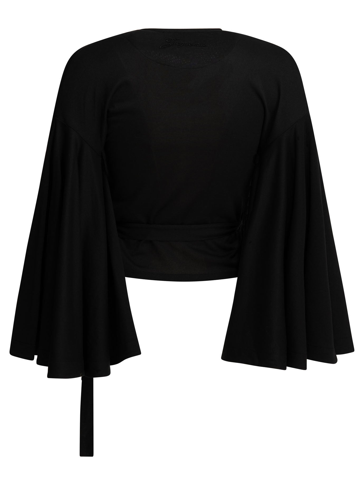 Jacquemus Casual wrap-around top - Black