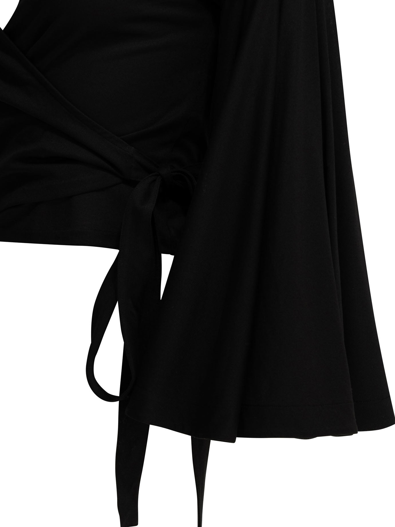 Jacquemus Casual wrap-around top - Black