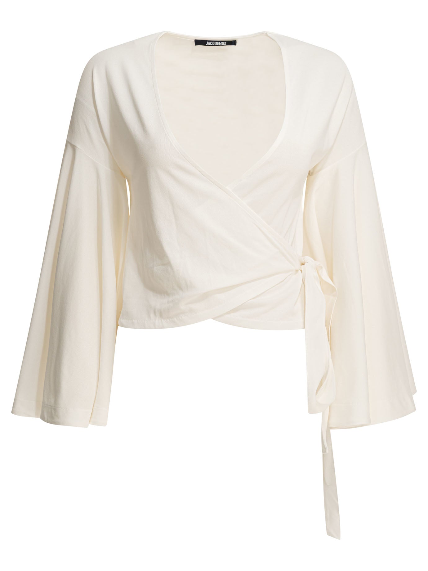 Jacquemus Casual wrap-around top - White