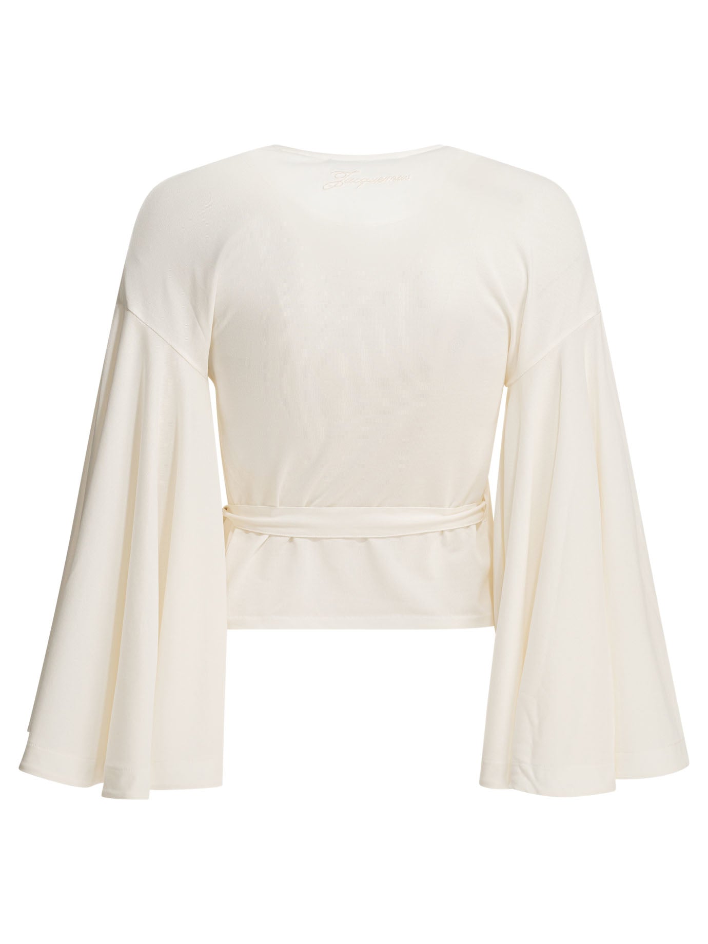 Jacquemus Casual wrap-around top - White