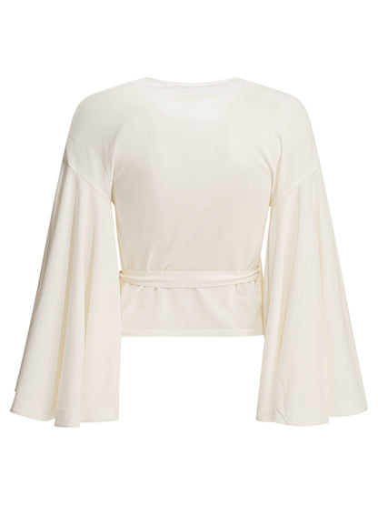 Jacquemus Casual wrap-around top - White