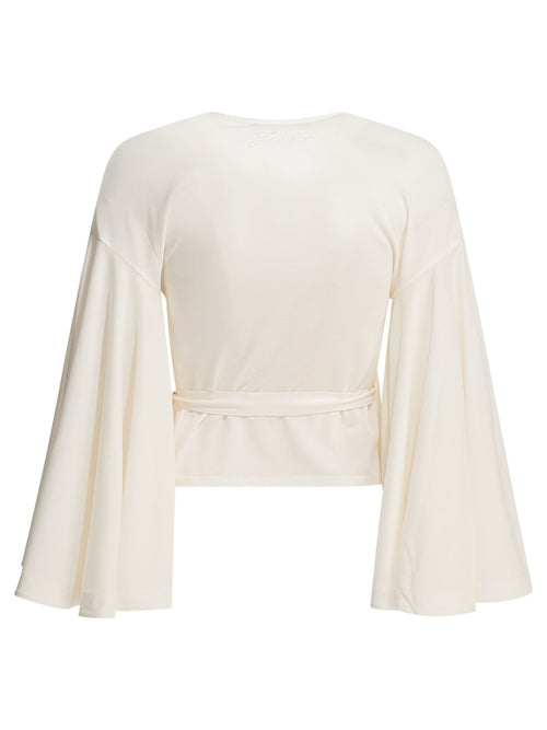 Jacquemus Casual wrap-around top - White