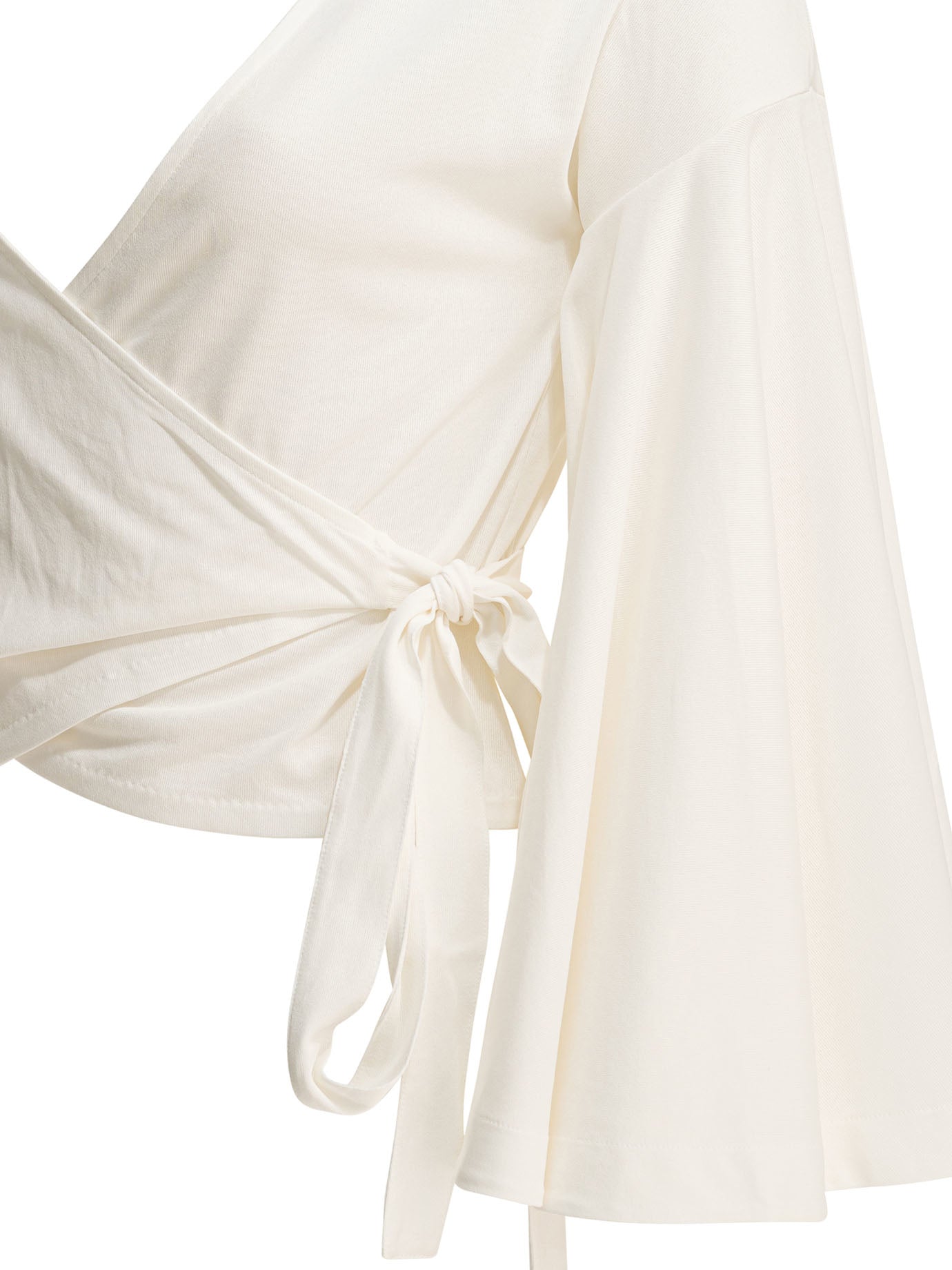 Jacquemus Casual wrap-around top - White