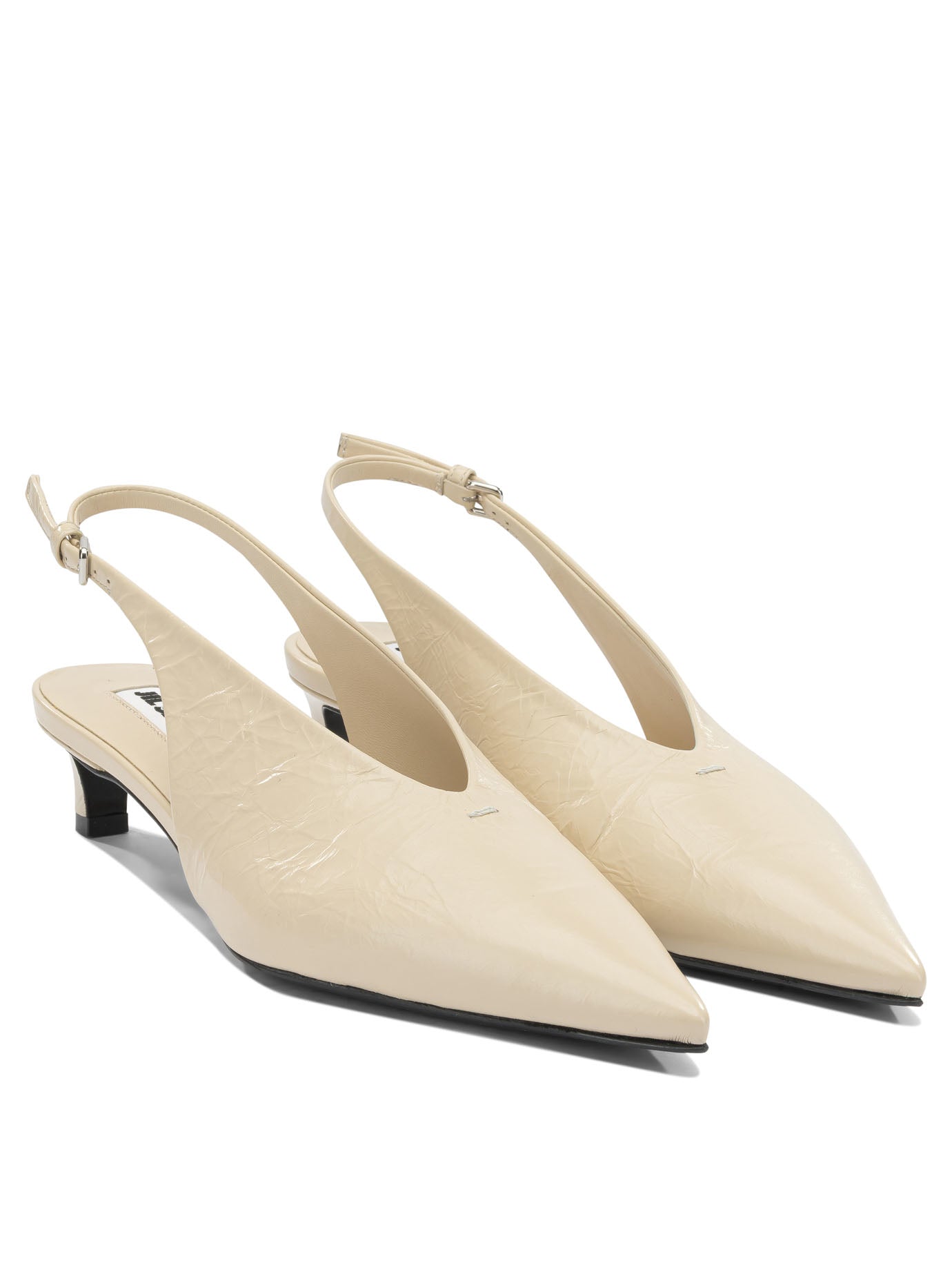 Jil Sander Leather slingback - Beige