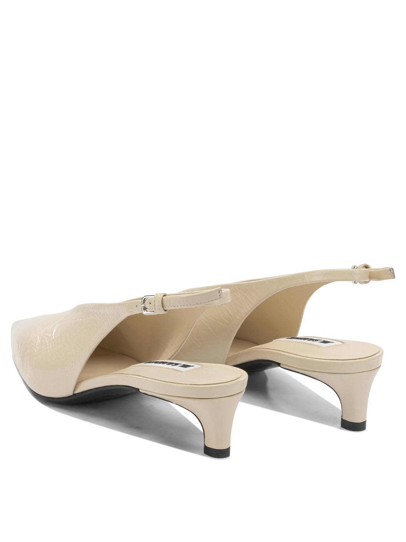 Jil Sander Leather slingback - Beige