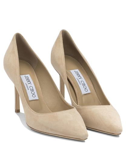 Jimmy Choo "Romy 85" Décolleté - Beige