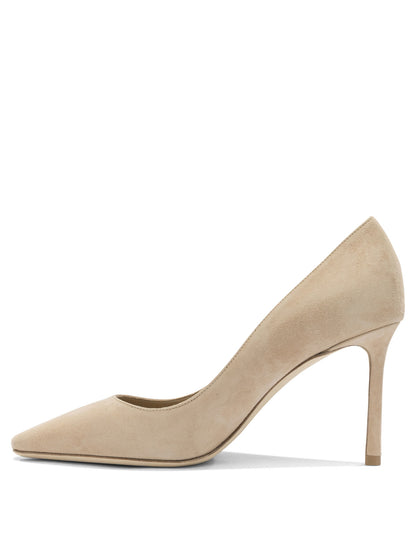 Jimmy Choo "Romy 85" Décolleté - Beige