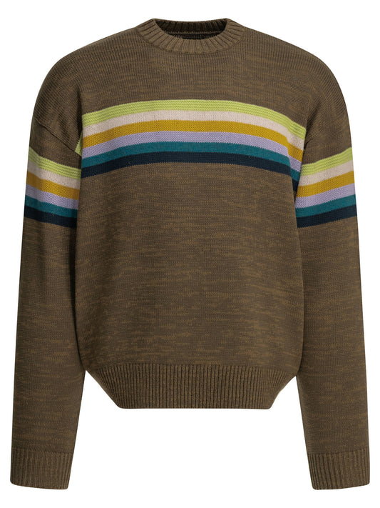 Kapital "Peckish Rainbow" crewneck sweater - Brown