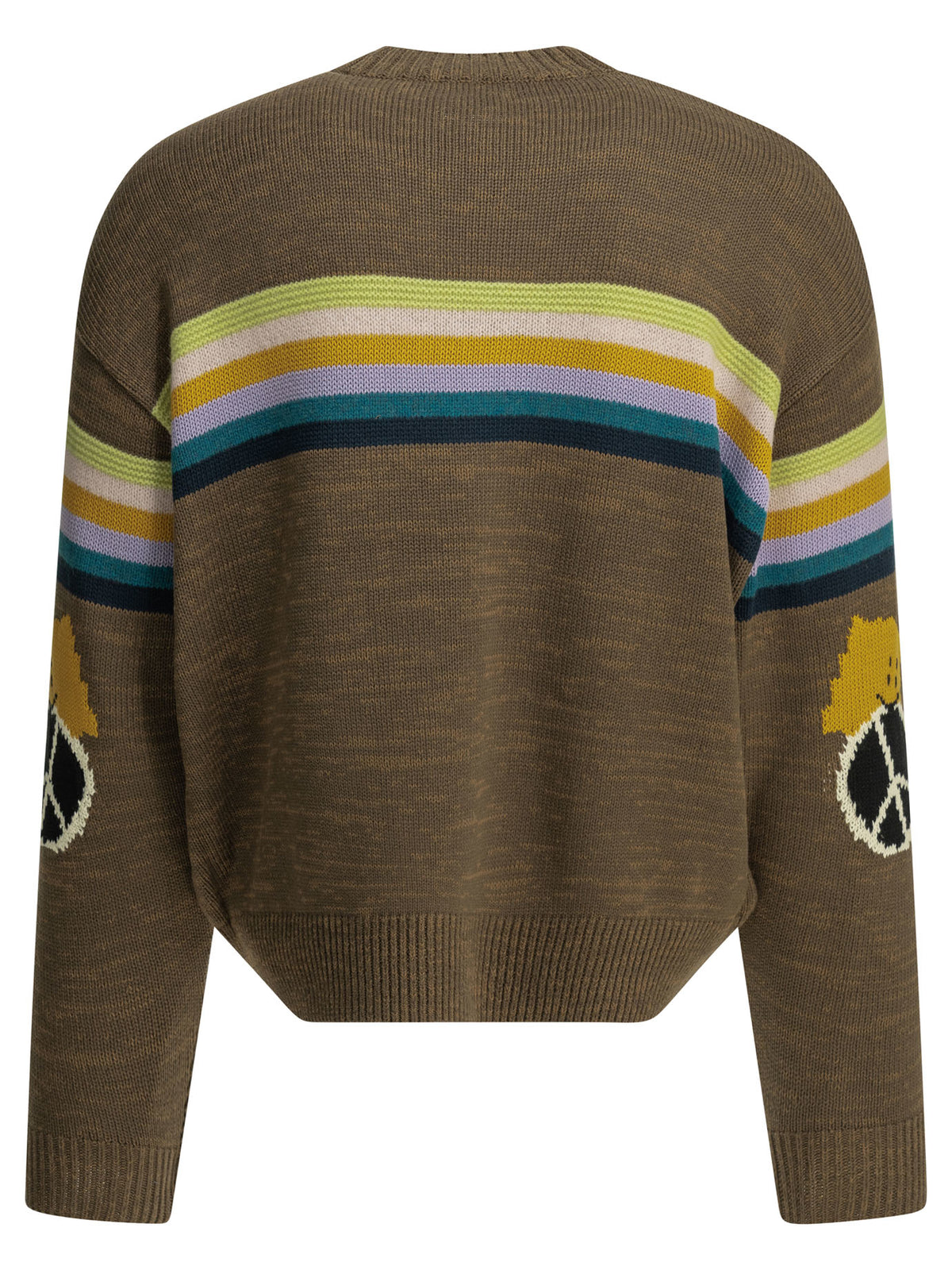 Kapital "Peckish Rainbow" crewneck sweater - Brown