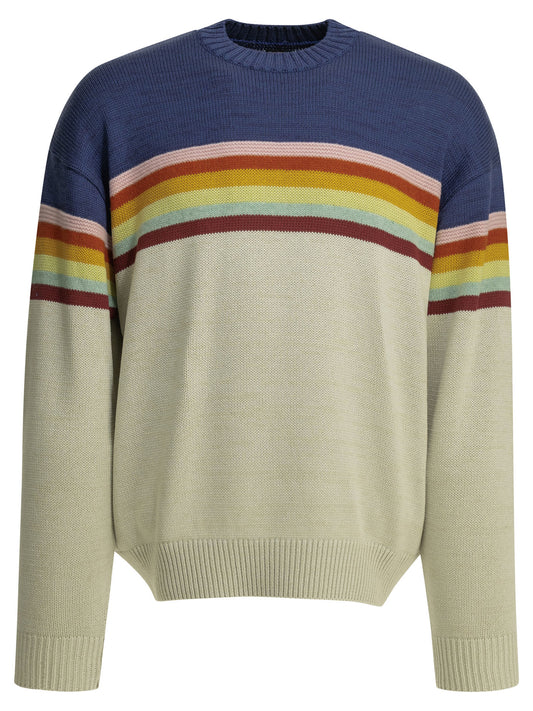 Kapital "2 Tones Peckish Rainbow" crewneck sweater - Purple