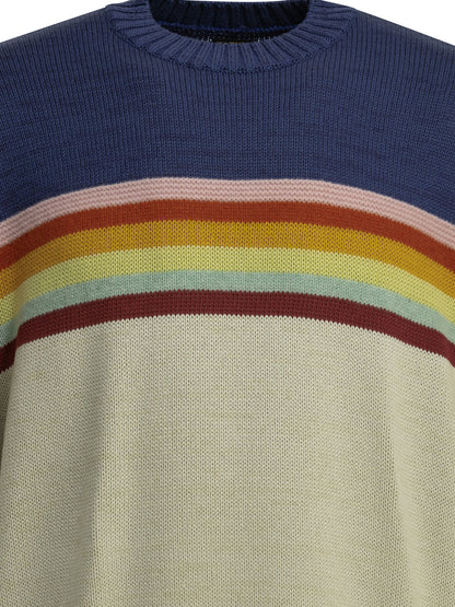 Kapital "2 Tones Peckish Rainbow" crewneck sweater - Purple