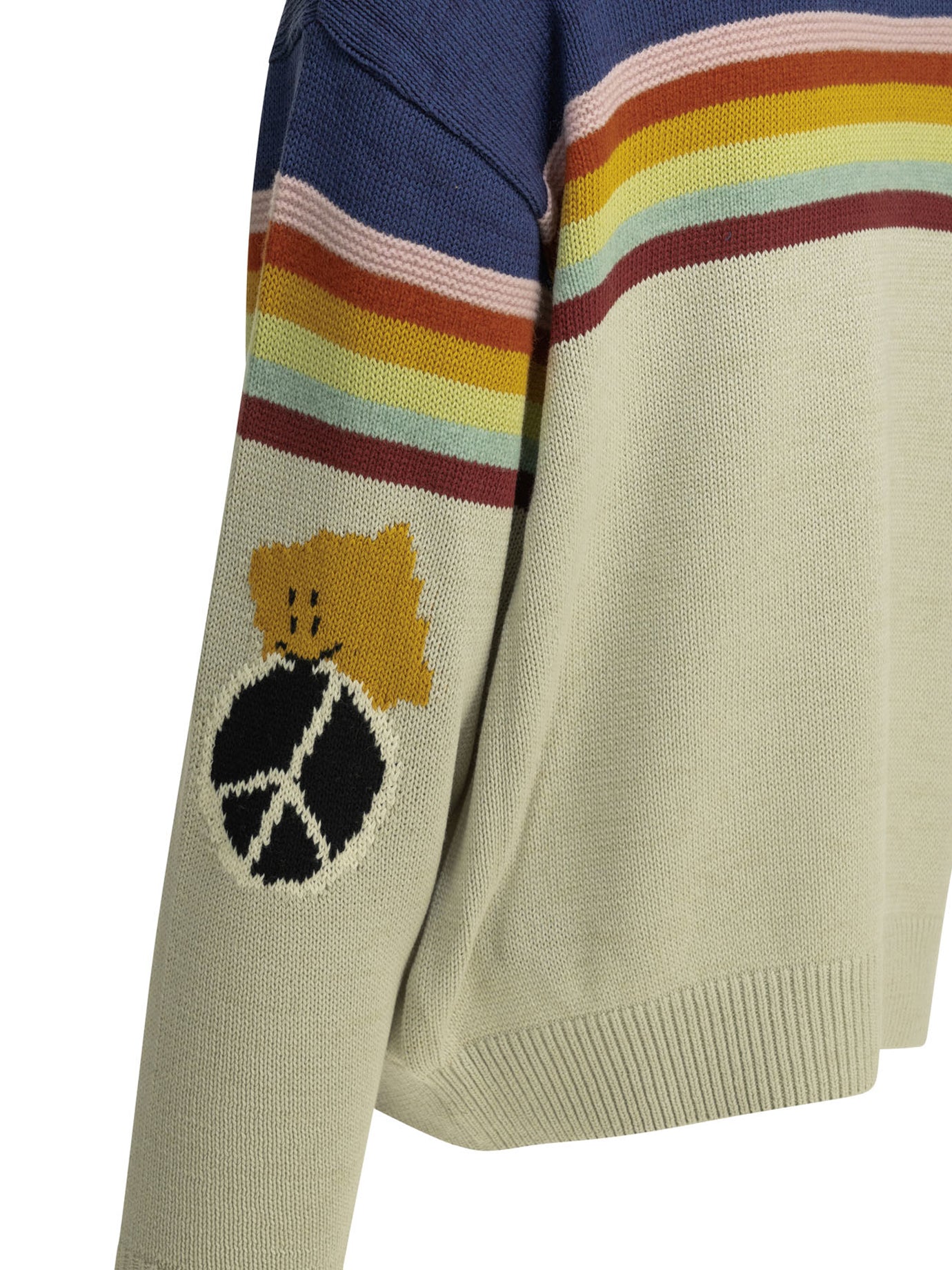 Kapital "2 Tones Peckish Rainbow" crewneck sweater - Purple