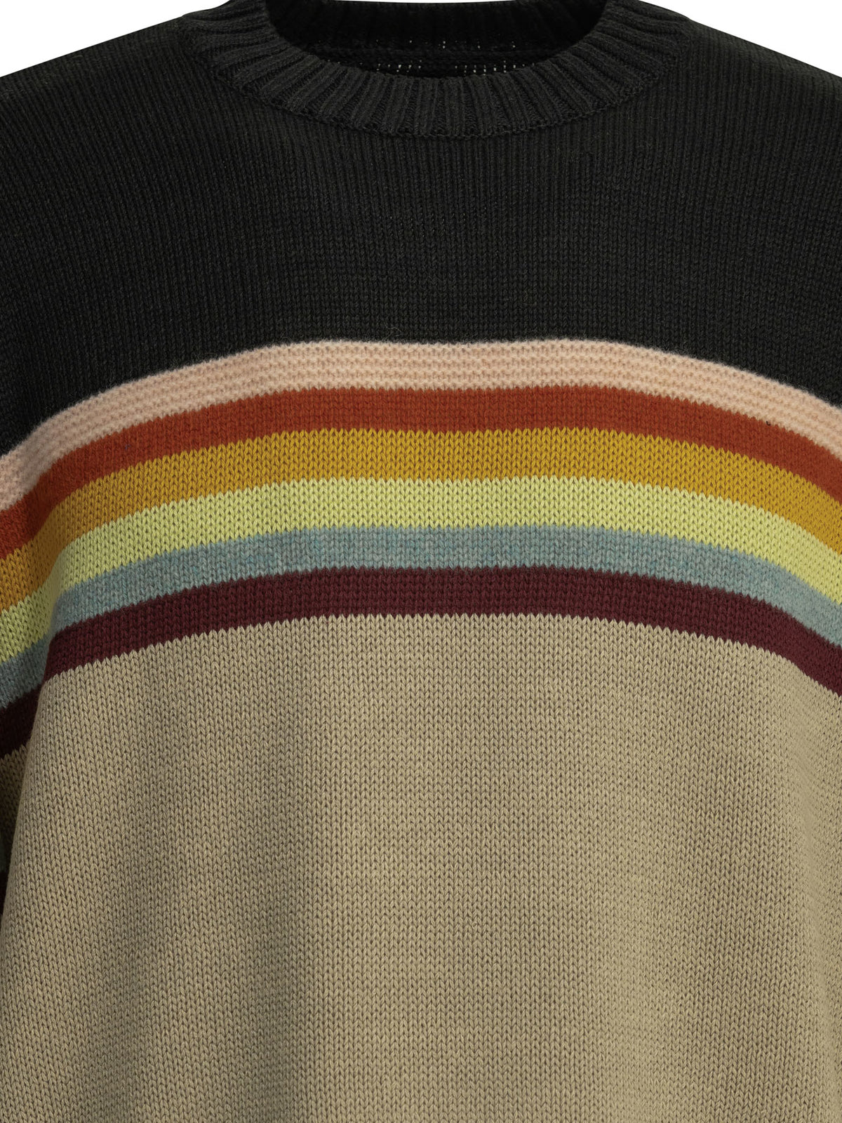 Kapital "2 Tones Peckish Rainbow" crewneck sweater - Blue