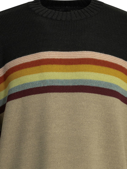 Kapital "2 Tones Peckish Rainbow" crewneck sweater - Blue