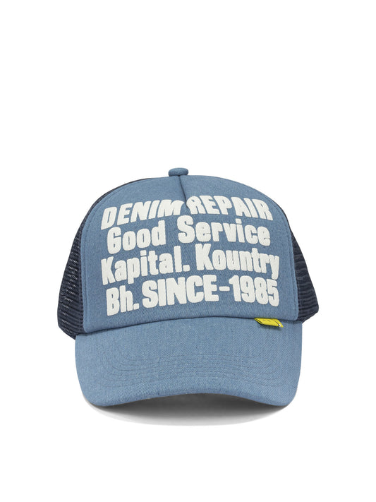 Kapital "Denim Repair Service" trucker hat - Blue