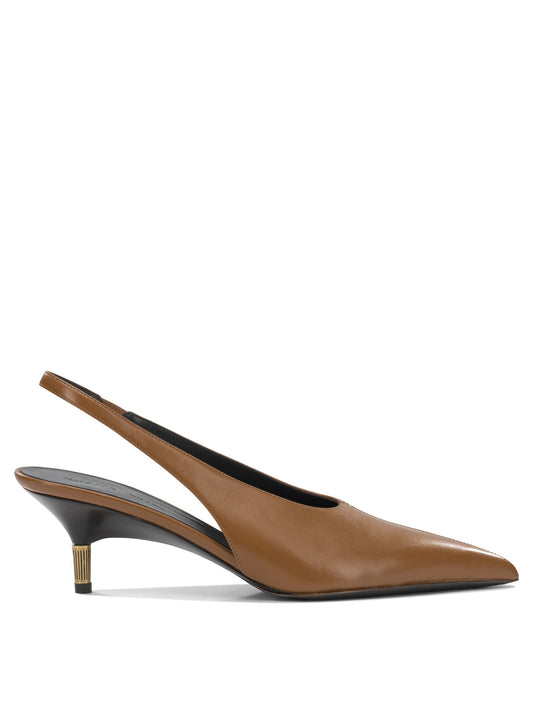 Khaite "Bella 55MM" Slingback - Brown