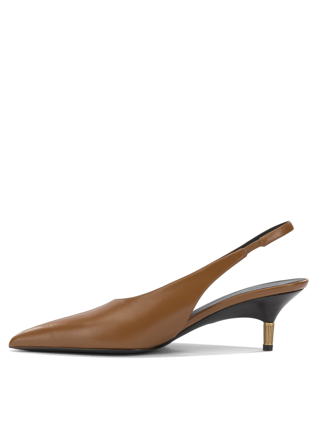 Khaite "Bella 55MM" Slingback - Brown