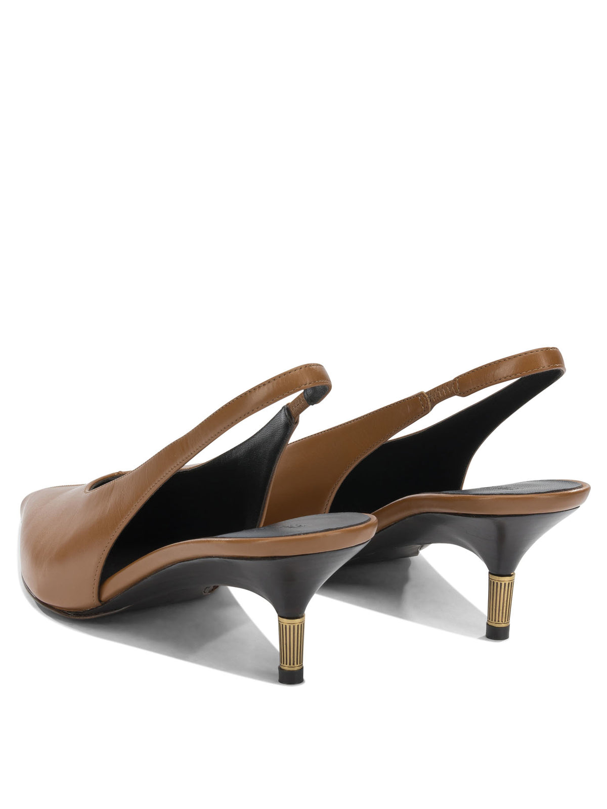 Khaite "Bella 55MM" Slingback - Brown