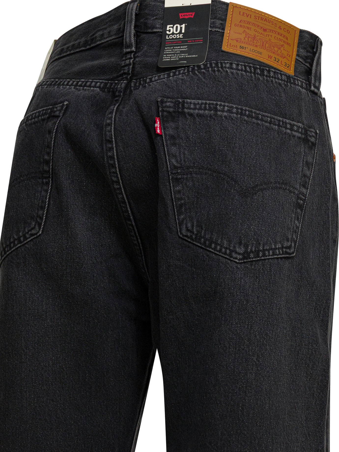 Levi'S "501 Loose" Straight Leg Jeans - Black