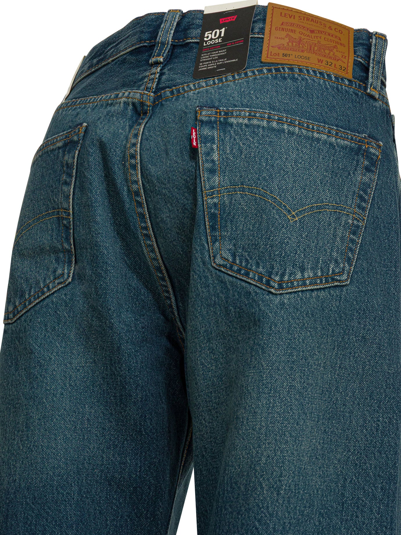 Levi'S "501 Loose" Straight Leg Jeans - Blue