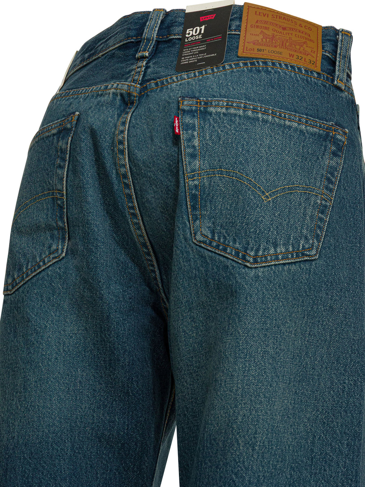 Levi'S "501 Loose" Straight Leg Jeans - Blue
