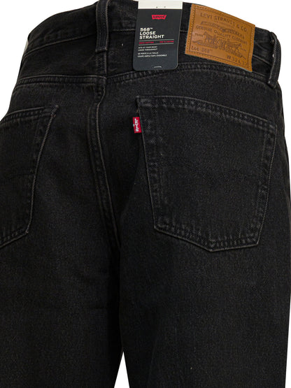 Levi'S "568 Loose Straight" Straight Leg Jeans - Black