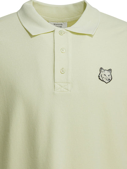 Maison Kitsuné "Fox Head" Polo shirt with buttons - Green
