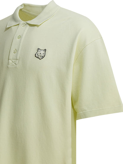 Maison Kitsuné "Fox Head" Polo shirt with buttons - Green