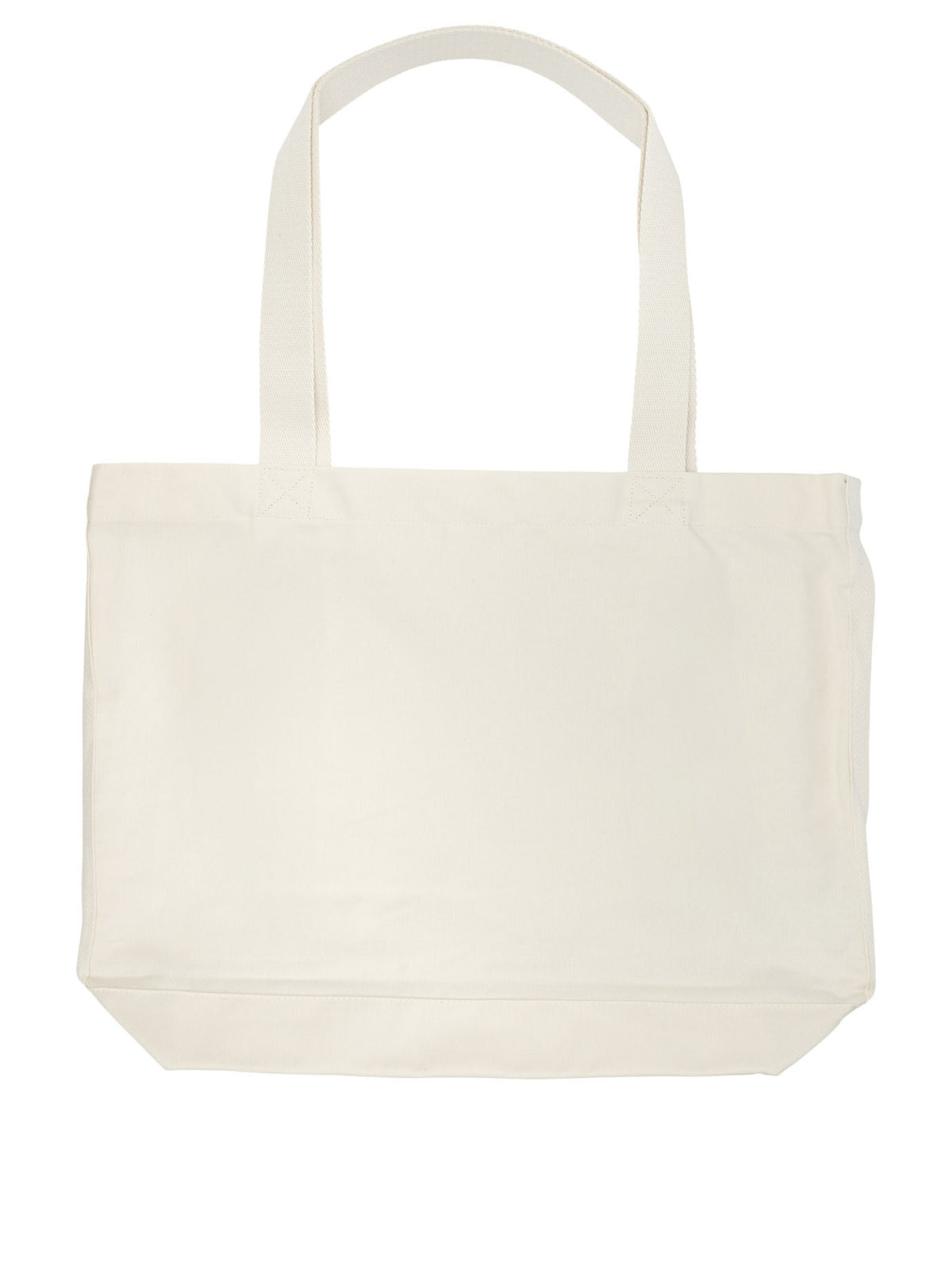 Maison Kitsuné "Dressed Fox" large shoulder bag - Beige